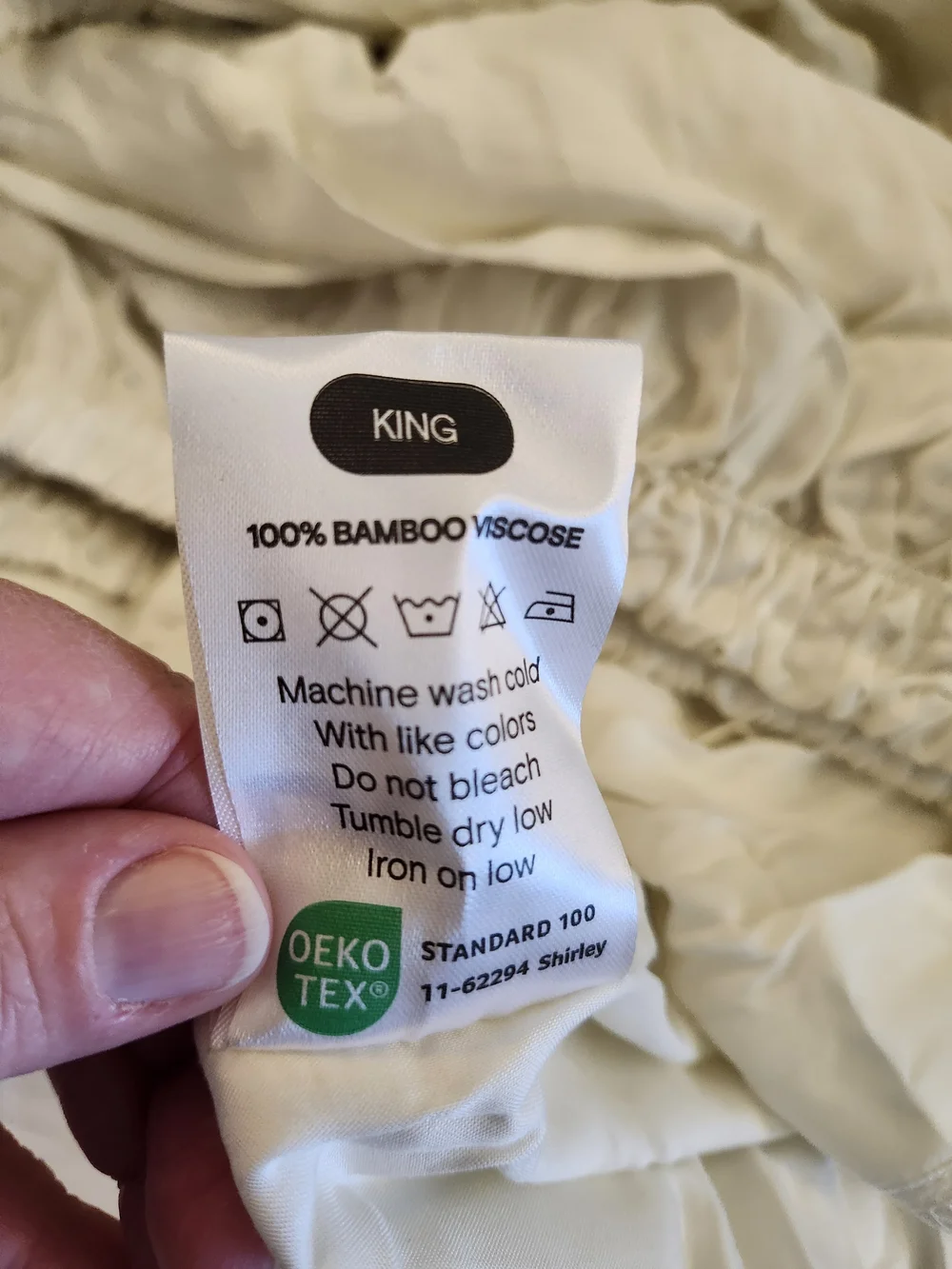 DOZ by SIJO King Bamboo Sheet Set Cooling Viscose Luxury Ivory 3pc NWT